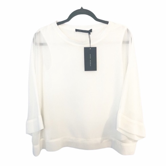 Zara Tops - SOLD - NWT Zara Flowy White Blouse